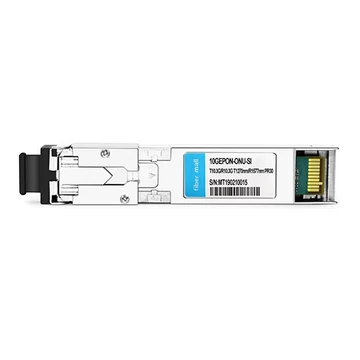 10GEPON-ONU-SI Symétrique 10GEPON ONU SFP + TX-10.3G / RX-10.3G TX-1270nm / RX-1577nm PR30 SC DDM -40 ° C ~ 85 ° C Émetteurs-récepteurs optiques