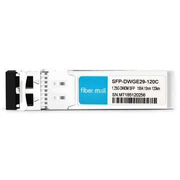 SFP-DWGE29-120C 1.25G DWDM SFP C29GHz 100nm 1554.13km LC SMF DDM 트랜시버 모듈