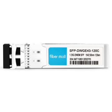 SFP-DWGE43-120C 1.25 G DWDM SFP C43 100 GHz 1542.93 nm 120 km LC SMF DDM-Transceiver-Modul