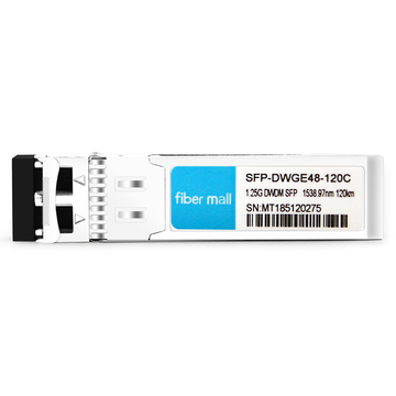 SFP-DWGE48-120C 1.25G DWDM SFP C48 100GHz 1538.97nm 120km LC SMF DDM Módulo transceptor