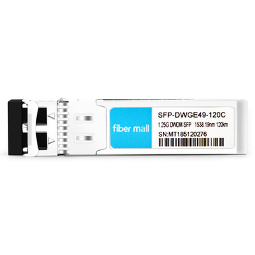 SFP-DWGE49-120C 1.25G DWDM SFP C49 100GHz 1538.19nm 120km LC SMF DDM Transceiver Module