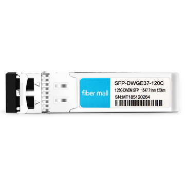 SFP-DWGE37-120C 1.25G DWDM SFP C37 100GHz 1547.71nm 120km LC SMF DDM Módulo transceptor