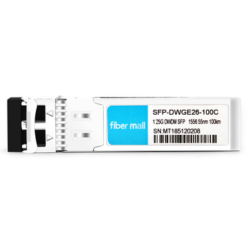 Module émetteur-récepteur SFP-DWGE26-100C 1.25G DWDM SFP C26 100GHz 1556.55nm 100km LC SMF DDM