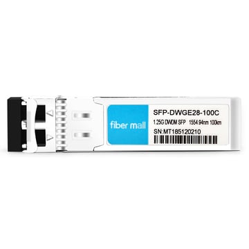 Модуль приемопередатчика Cisco DWDM-SFP-5494, совместимый с 1.25G DWDM SFP C28, 100 ГГц, 1554.94 нм, 100 км, LC SMF DDM