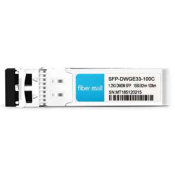 SFP-DWGE33-100C 1.25G DWDM SFP C33 100GHz 1550.92nm 100km LC SMF DDM Transceiver Module