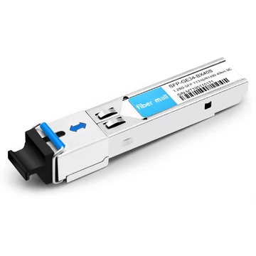 Module émetteur-récepteur SFP-GE34-BX40S 1000Base BX BIDI SFP TX1310nm / RX1490nm 40 km SC SMF DDM