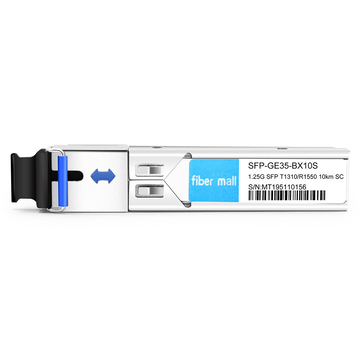 SFP-GE35-BX10S 1000Base BX BIDI SFP TX1310nm / RX1550nm 10km SC SMF DDM وحدة الإرسال والاستقبال