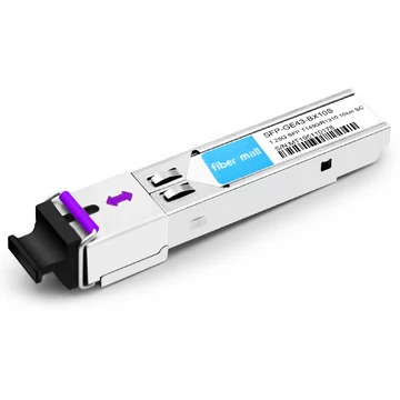 SFP-GE43-BX10S 1000Base BX BIDI SFP TX1490nm/RX1310nm 10km SC SMF DDM Transceiver Module