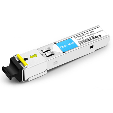 SFP-GE53-BX10S 1000Base BX BIDI SFP TX1550nm / RX1310nm 10km SC SMF DDM وحدة الإرسال والاستقبال