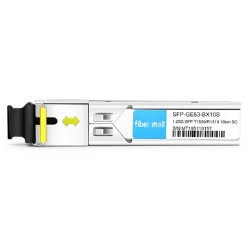 SFP-GE53-BX10S 1000Base BX BIDI SFP TX1550nm/RX1310nm 10km SC SMF DDM Transceiver Module