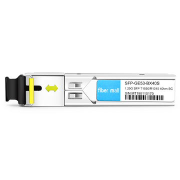 SFP-GE53-BX40S 1000Base BX BIDI SFP TX1550nm / RX1310nm 40 km SC SMF DDM-Transceiver-Modul