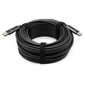 25 metros (82 pies) USB 3.0 （No compatible con USB 2.0) Cables ópticos activos 5G tipo A, conectores USB AOC macho a macho