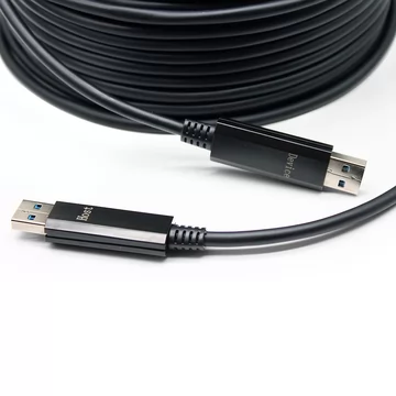 25 미터 (82 피트) USB 3.0 (USB 2.0과 호환되지 않음) 5G Type-A 액티브 광 케이블, USB AOC 수-수 커넥터