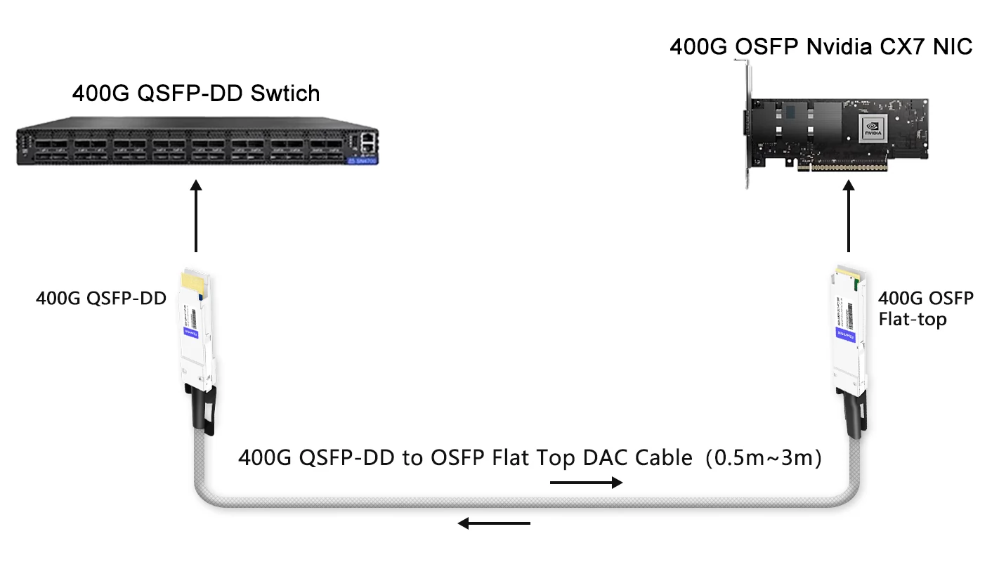 400G Switch to 400G NIC