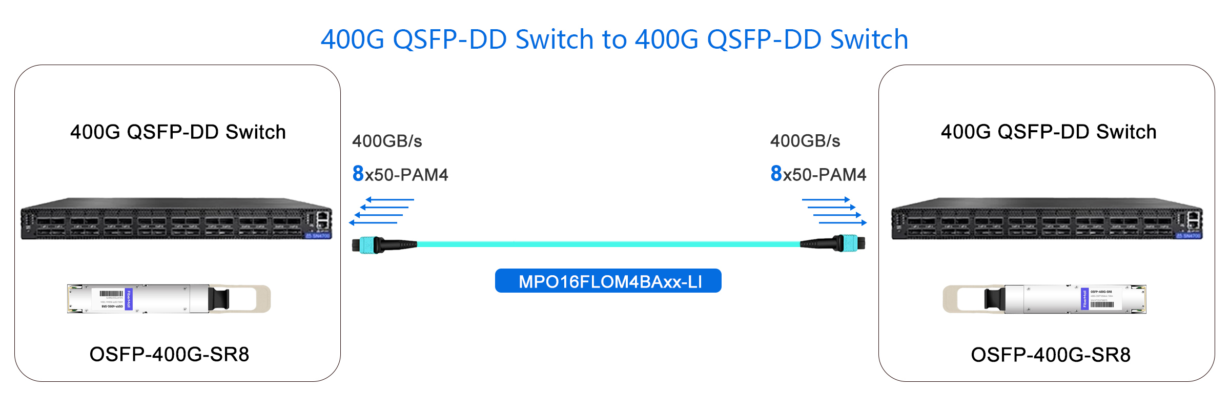 400G QSFP-DD Switch to 400G QSFP-DD Switch